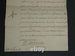 Henri François d'AGUESSEAU LETTRE AUTOGRAPHE SIGNÉE Mort de Charleval 1732