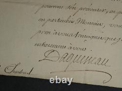 Henri François d'AGUESSEAU LETTRE AUTOGRAPHE SIGNÉE Mort de Charleval 1732