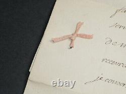 Henri François d'AGUESSEAU LETTRE AUTOGRAPHE SIGNÉE Mort de Charleval 1732