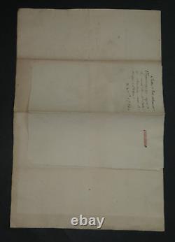 Henri François d'AGUESSEAU LETTRE AUTOGRAPHE SIGNÉE Mort de Charleval 1732