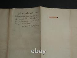 Henri François d'AGUESSEAU LETTRE AUTOGRAPHE SIGNÉE Mort de Charleval 1732