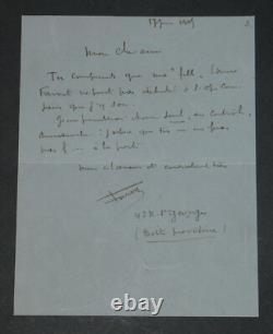 Henri Fursy Ensemble de 9 Lettres autographes signées et docs + Photo argentique