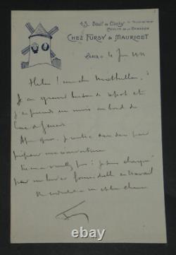 Henri Fursy Ensemble de 9 Lettres autographes signées et docs + Photo argentique