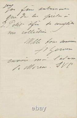 Henri GERVEX Lettre autographe signée