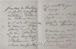 Henri HARPIGNIES Lettre autographe signée à M. Ducasse / Valenciennes