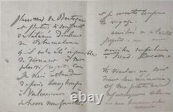 Henri HARPIGNIES Lettre autographe signée à M. Ducasse / Valenciennes