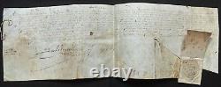 Henri IV Roi de France Document / lettre signée + sceau Signed letter 1603
