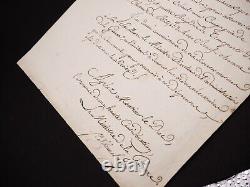 Henri-Jacques-Guillaume Clarke Maréchal Lettre manuscrite signée Empire