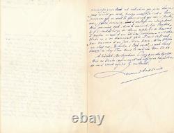 Henri MASSIS bel ensemble lettre manuscrit Maurras ET photo signée autographe