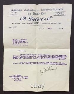 Henri MATISSE Lettre autographe signée Zita et ses amies Odalisques 1928