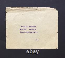 Henri MATISSE Lettre autographe signée Zita et ses amies Odalisques 1928