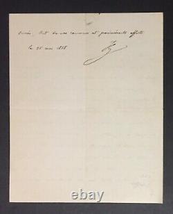 Henri V Comte de Chambord Lettre autographe signée Union et succès Royaliste