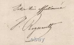 Henri Victor Regnault Lettre autographe signée Conférences scientifiques 1850