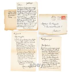 Henri de REGNIER 1895 Poèmes 3 lettres AUTOGRAPHES SIGNÉES ex. Larguier