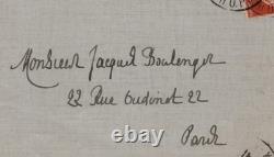 Henri de Régnier Lettre autographe signée à Jacques Boulenger NERVAL 1914