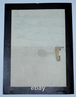 Henriette JOURDAIN LETTRE AUTOGRAPHE SIGNÉE SUR LA MORT DE Roger JOURDAIN