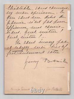 Henry Bataille 3 lettres autographes signées 1912
