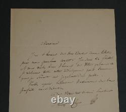 Henry Cohen Lettre autographe signée Je réclame toute votre indulgence