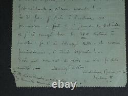 Henry Février LETTRE AUTOGRAPHE SIGNÉE du Front À Henri Woolet 1916 WW1