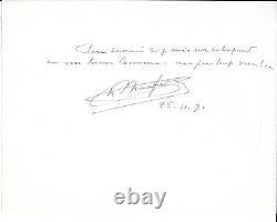 Henry de MONFREID Manuscrit autographe signée avec Lettre autographe signée