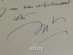 Henry de Montherlant -Lettre autographe signée à Christian Melchior-Bonnet, 1952