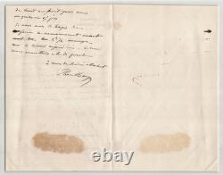 Hervé Mangon 3 lettres et 1 carte de visite autographes signées à Risler 1876