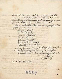 Histoire Religion abbé Guillon lettre autographe signée à Michaud biographie