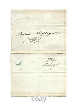 Honoré de BALZAC / Lettre autographe signée / Gambara / La Comédie Humaine 1837
