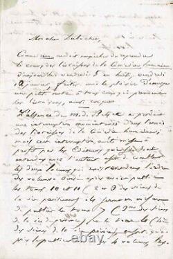 Honoré de BALZAC Lettre autographe signée. La publication de la comédie humaine