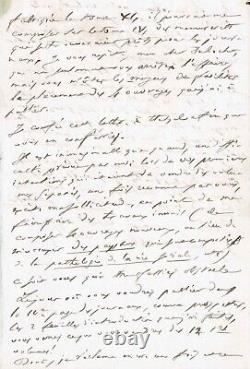 Honoré de BALZAC Lettre autographe signée. La publication de la comédie humaine