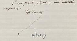 Horace VERNET Lettre autographe signée 1859