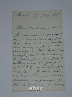 Hortense FLOQUET 3 LETTRES AUTOGRAPHES SIGNÉES + 1 LAS D'UN DÉPUTÉ 1888