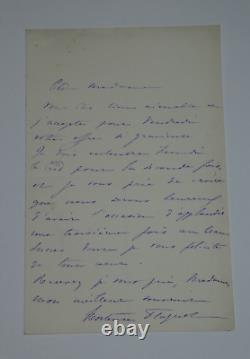Hortense FLOQUET 3 LETTRES AUTOGRAPHES SIGNÉES + 1 LAS D'UN DÉPUTÉ 1888