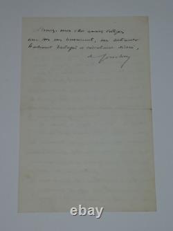 Hortense FLOQUET 3 LETTRES AUTOGRAPHES SIGNÉES + 1 LAS D'UN DÉPUTÉ 1888
