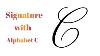 How To Write A Signature Alphabet C How To Write Easy Signatures