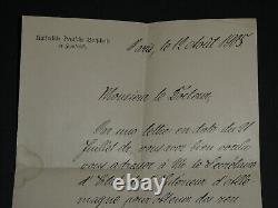 Hugo von Radolin Ambassadeur diplomate allemand Lettre autographe signée 1905
