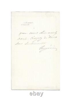 Impératrice EUGÉNIE / Lettre autographe signée / Mort de Napoléon III / Chagrin