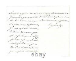 Impératrice EUGENIE de Montijo / Lettre autographe signée / Second Empire / Exil