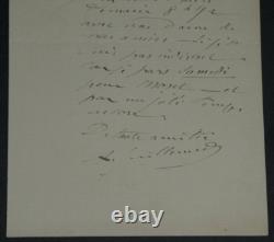 Impressionnisme Antoine Guillemet Lettre autographe signée 1905