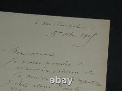 Impressionnisme Antoine Guillemet Lettre autographe signée 1905