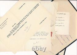 Intéressant écrivain André Maurois 2 autographe signé ET 2 lettres signées