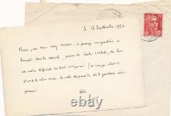 Intéressant écrivain André Maurois 2 autographe signé ET 2 lettres signées