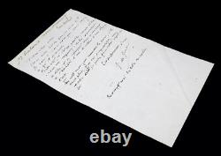 JULES DE GONCOURT Lettre autographe signée Musée du Luxembourg 1869