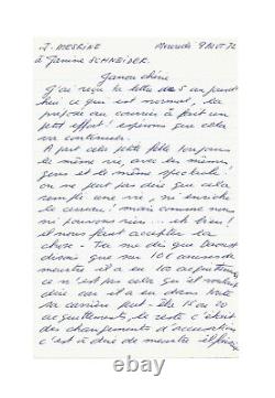 Jacques MESRINE / Lettre autographe signée / Prison / Quebec / Evasion / Crime