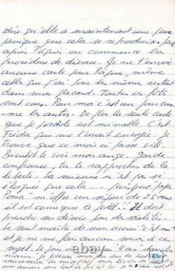 Jacques MESRINE Lettre autographe signée à sa maîtresse. 1976