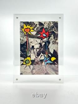 Jacques Prevert Belle carte de collage autographe signée 1965