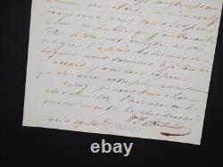 James de Rothschild Lettre autographe signée Dumont