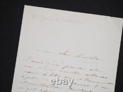 James de Rothschild Lettre autographe signée Dumont