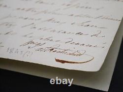 James de Rothschild Lettre autographe signée Dumont