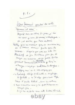Jean COCTEAU / Lettre autographe signée 2 fois / Nietzsche / Mallarmé / Oxford